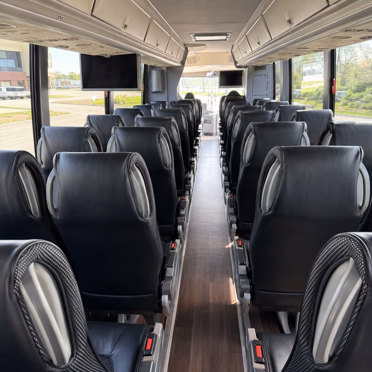 council bluffs charter bus rental interior